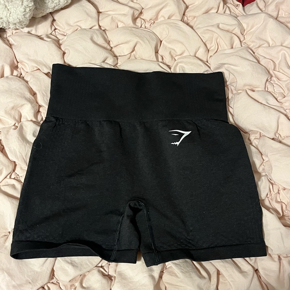 Gymshark Black High-Waisted Bike Shorts